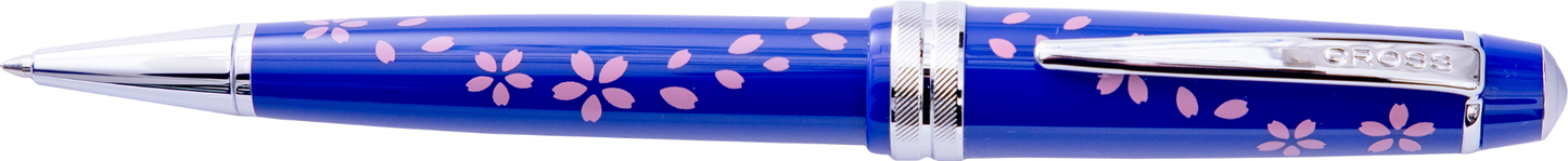 CROSS Bailey Light Ballpoint Pen Cherry Blossom Gloss Blue Resin Special Edition