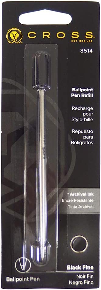 Cross Pen Refill for Ballpoint Pen Fine Point Black 8514