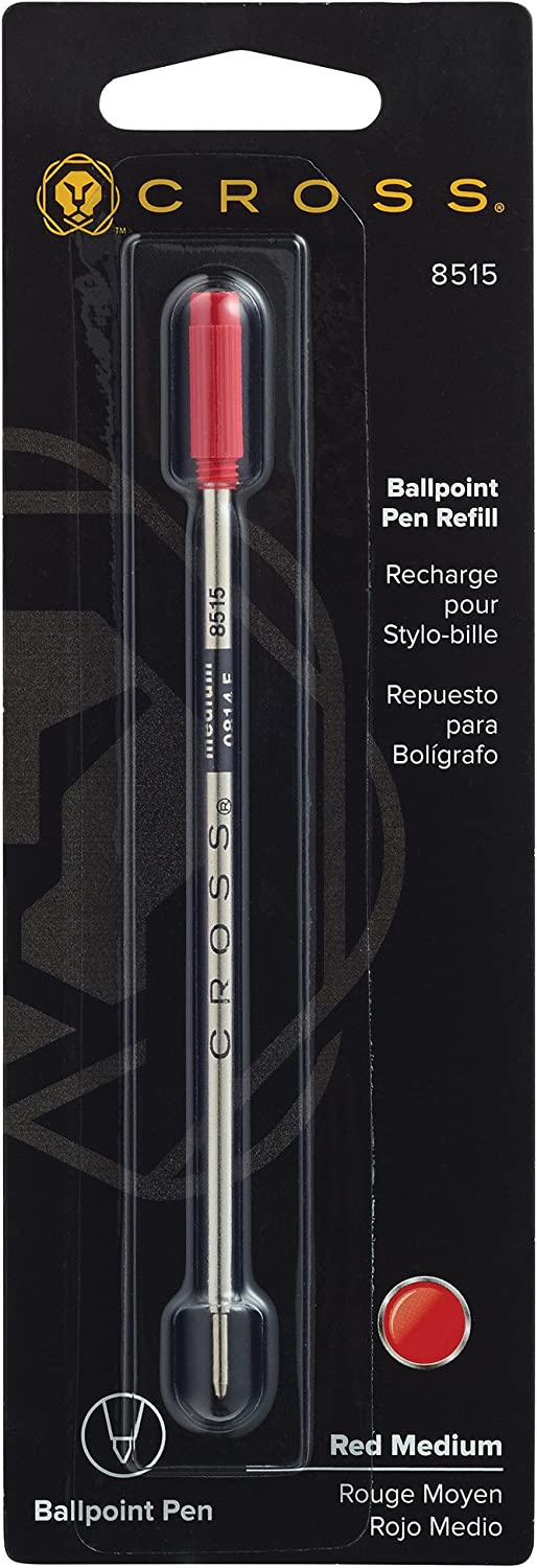 Cross Ballpoint Pen Refill Medium Red 8515