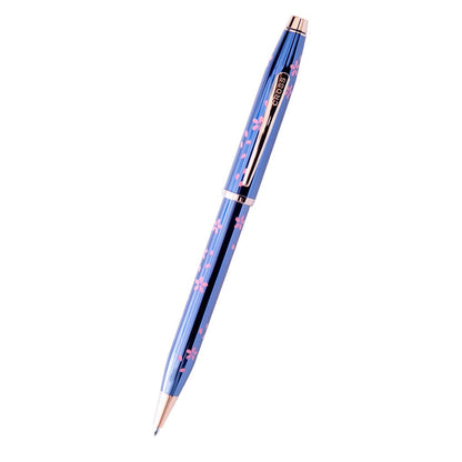 CROSS Century II Ballpoint Pen Cherry Blossom Blue Rose Gold Special Edition