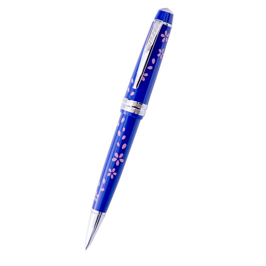 CROSS Bailey Light Ballpoint Pen Cherry Blossom Gloss Blue Resin Special Edition
