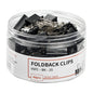 Vignette Stationery 25mm Black Foldback Clips 48 Pack