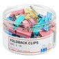 Vignette Stationery 25mm Coloured Foldback Clips 48 Pack