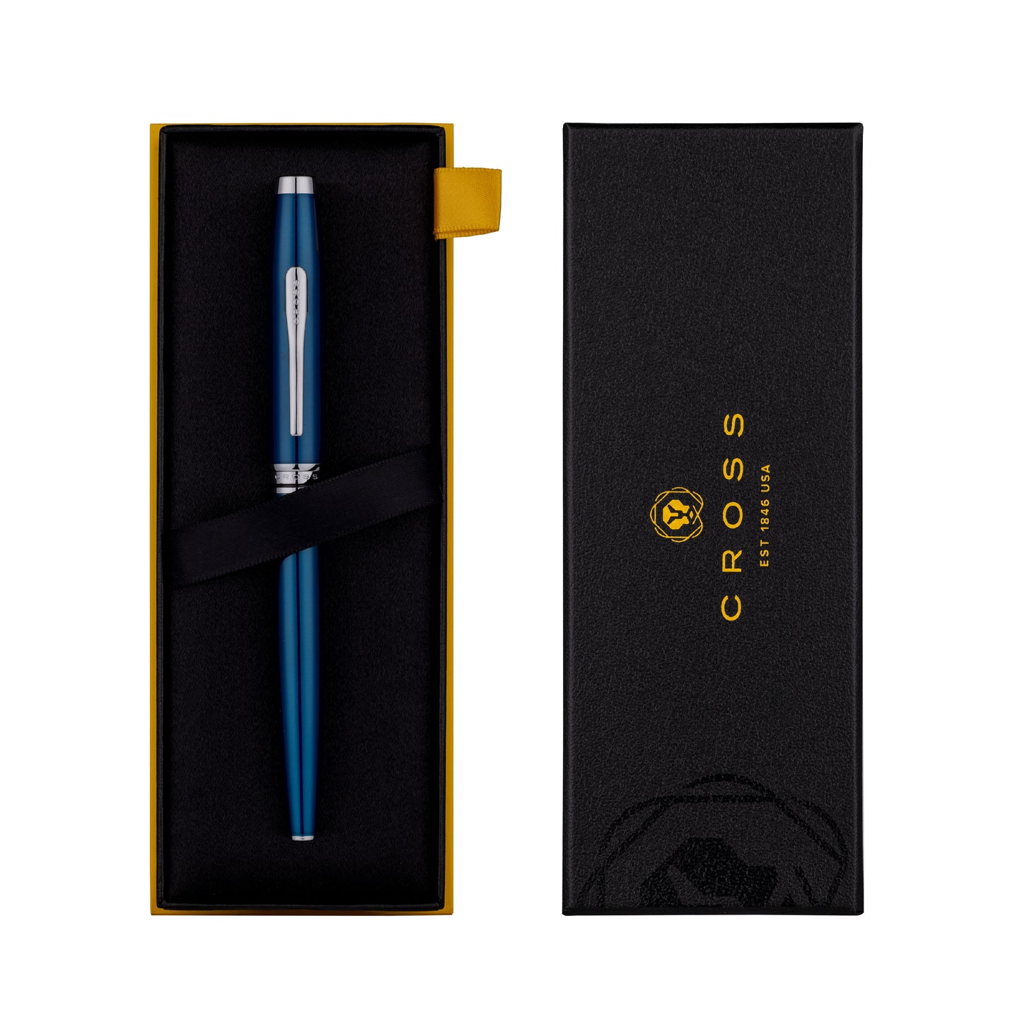 【Free Engraved】Cross Coventry Fountain Pen Blue Stainless Steel F Nib
