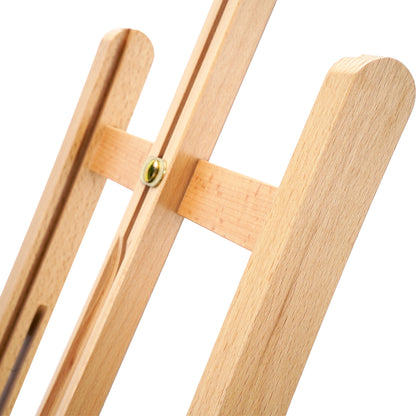 Vignette Stationery Adjustable Wooden Table Painting Easel, Solid Beech Wood