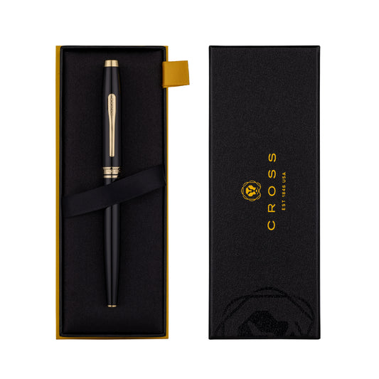 【Free Engraved】Cross Coventry Fountain Pen Black Stainless Steel Fine Nib