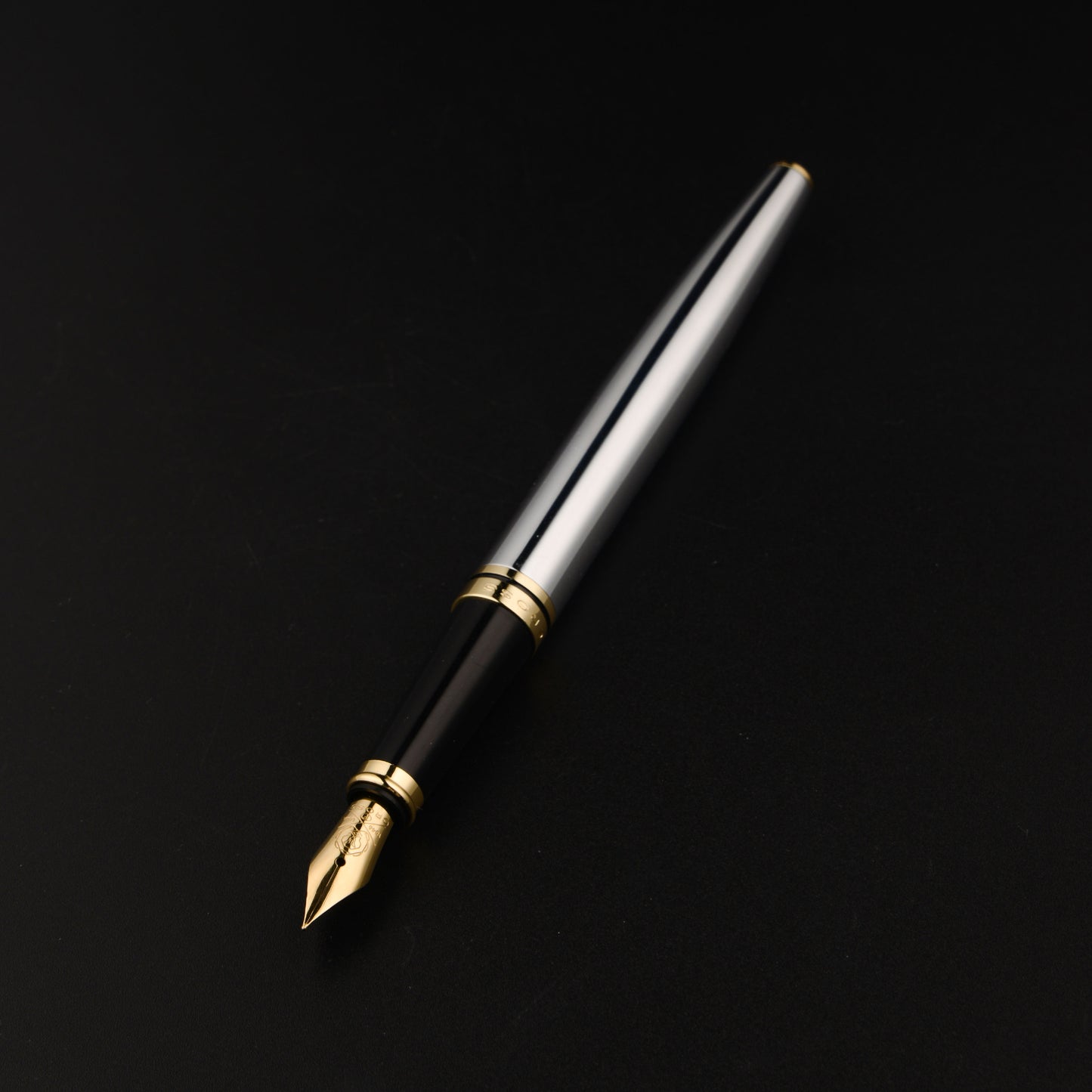 【Free Engraved】Cross Coventry Fountain Pen Chrome Stainless Steel F Nib