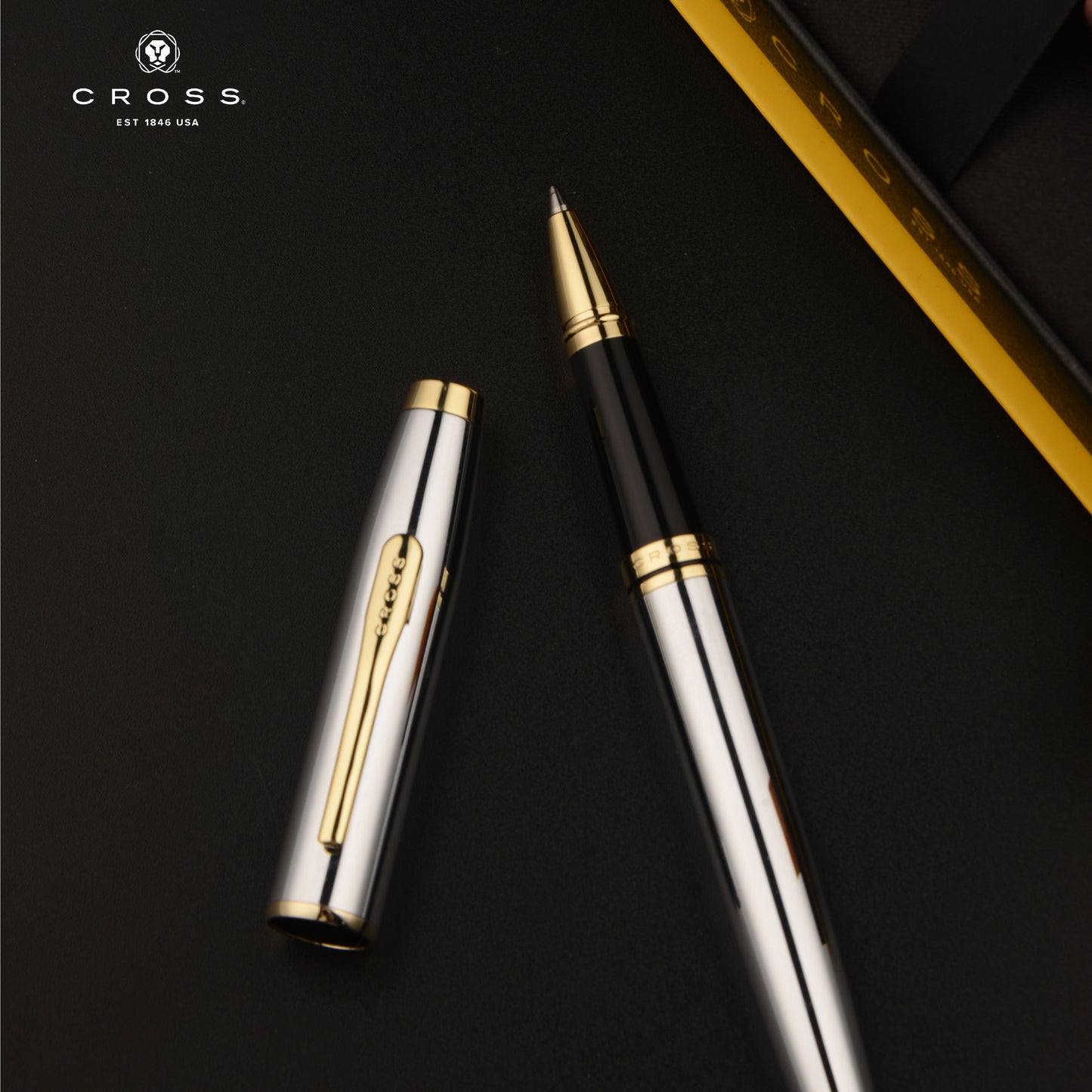【Free Engraved】Cross Coventry Rollerball Pen Chrome Business Graduation Luxury Gift