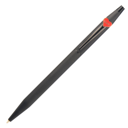【Free Engraving】Cross Genuine Love Heart Classic Century Ballpoint Pen Brushed Black Best Gift