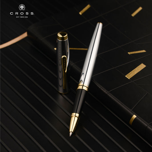 【Free Engraved】Cross Coventry Rollerball Pen Chrome Business Graduation Luxury Gift