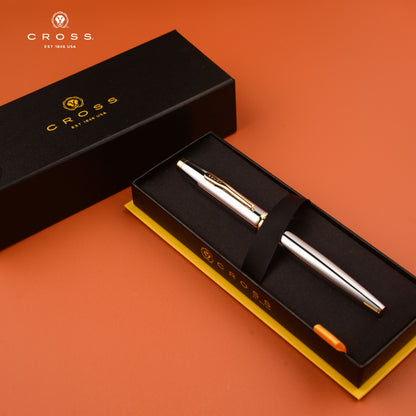 【Free Engraved】Cross Coventry Rollerball Pen Chrome Business Graduation Luxury Gift
