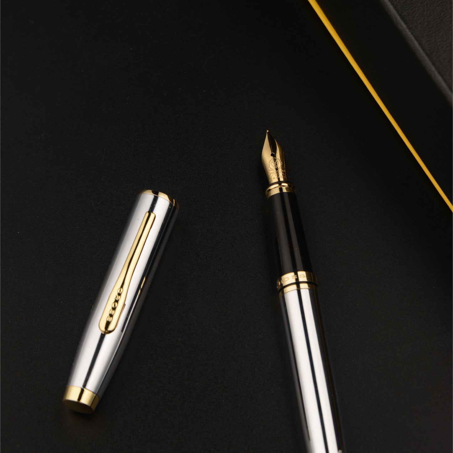 【Free Engraved】Cross Coventry Fountain Pen Chrome Stainless Steel F Nib