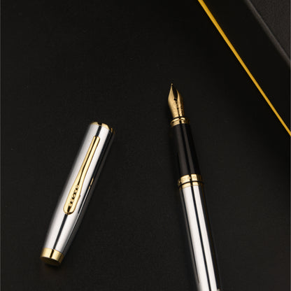【Free Engraved】Cross Coventry Fountain Pen Chrome Stainless Steel F Nib