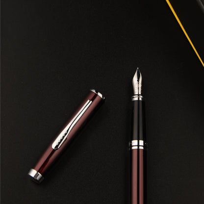 【Free Engraved】Cross coventry Fountain Pen Burgundy Stainless Steel F Nib