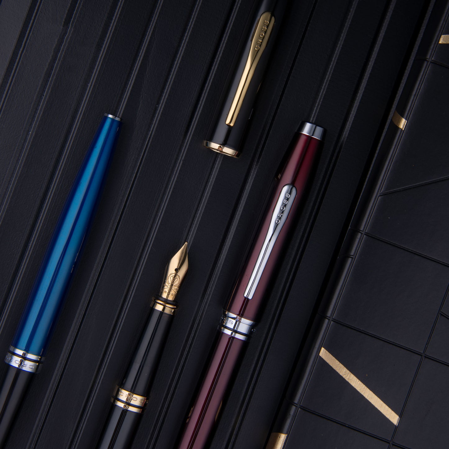 【Free Engraved】Cross coventry Fountain Pen Burgundy Stainless Steel F Nib
