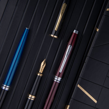 【Free Engraved】Cross coventry Fountain Pen Burgundy Stainless Steel F Nib
