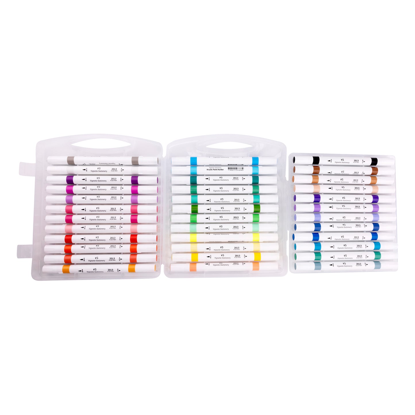 36x Acrylic Paint Drawing Pens Brush & Fine Tip DIY Tool