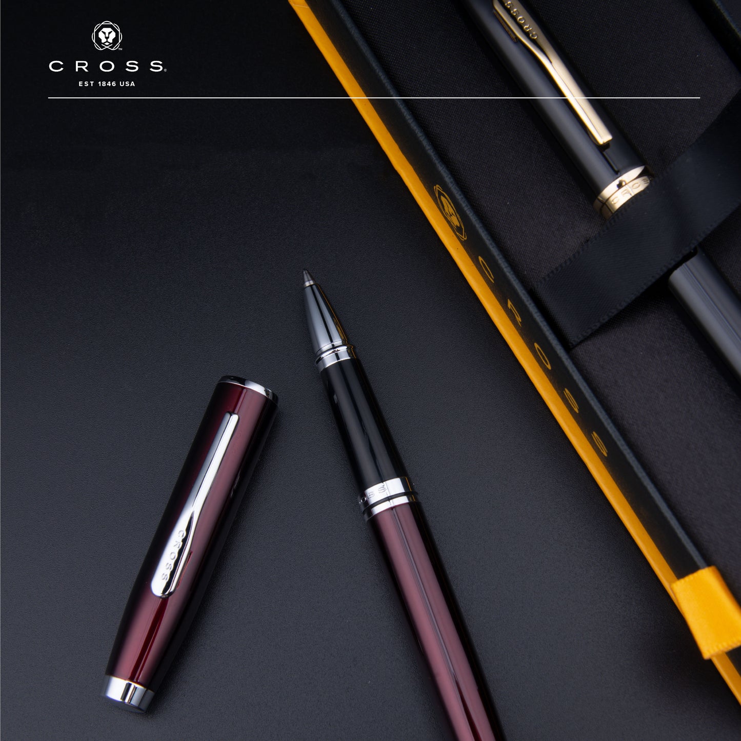 【Free Engraved】Cross Coventry Rollerball Pen Burgundy Graduation Luxury Gift