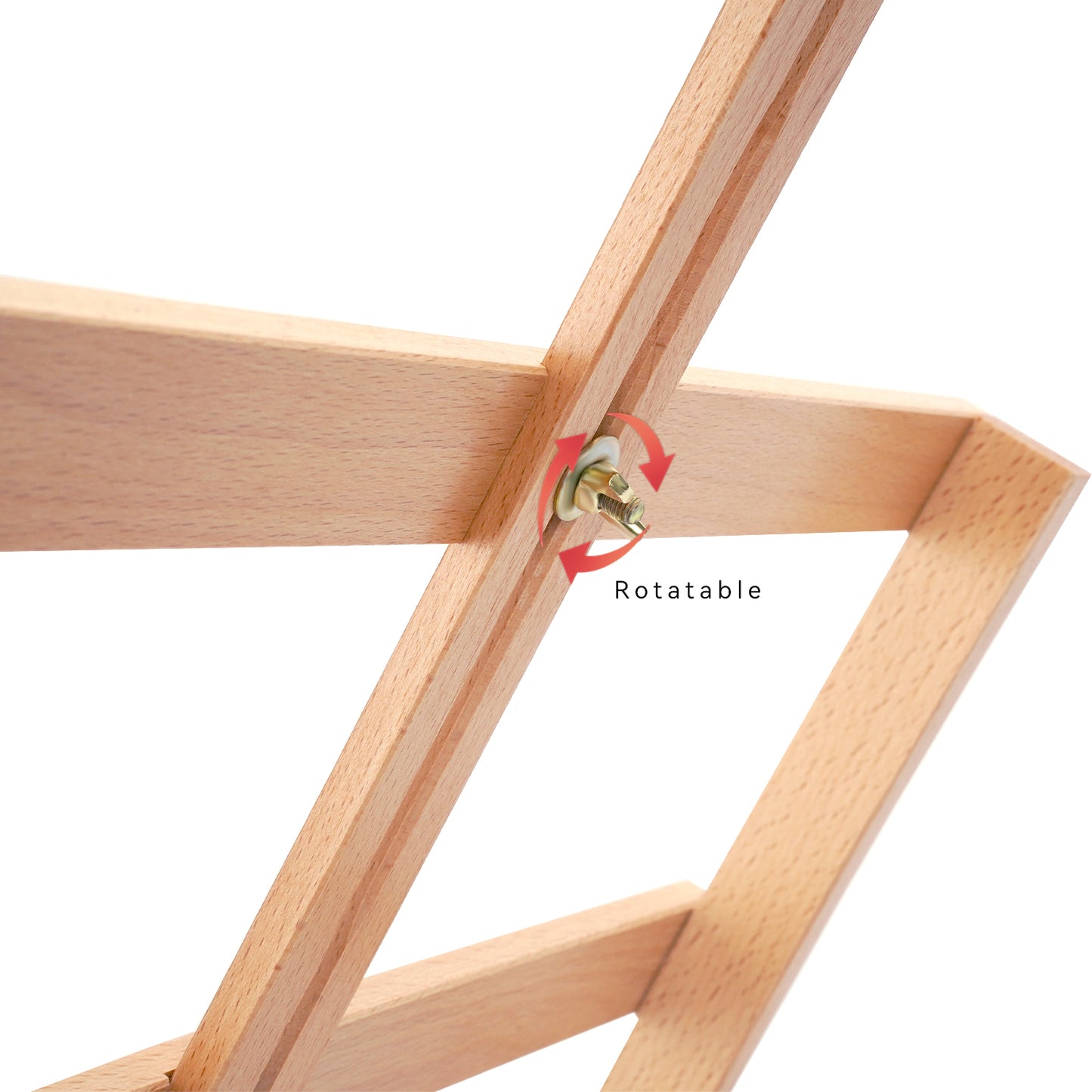 Vignette Stationery Adjustable Wooden Table Painting Easel, Solid Beech Wood Construction