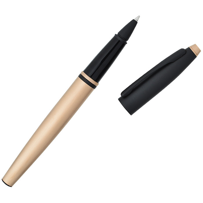 Cross Calais Rollerball Pen Black Ink Rose Gold Business Gift Box Bag Free Engraved