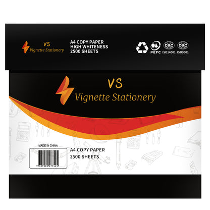 A4 Print Copy Paper 80g Ultra White Carton (5 reams 2500 sheets)