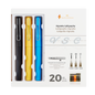Vignette Stationery Calligraphy Kit with Pen (Black, Yellow, Blue) and Assorted Nibs and Inks