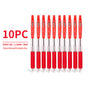Vignette Stationery 10x Retractable 1.0mm Red Ballpoint Pens Extra Smooth Quick Dry Ink