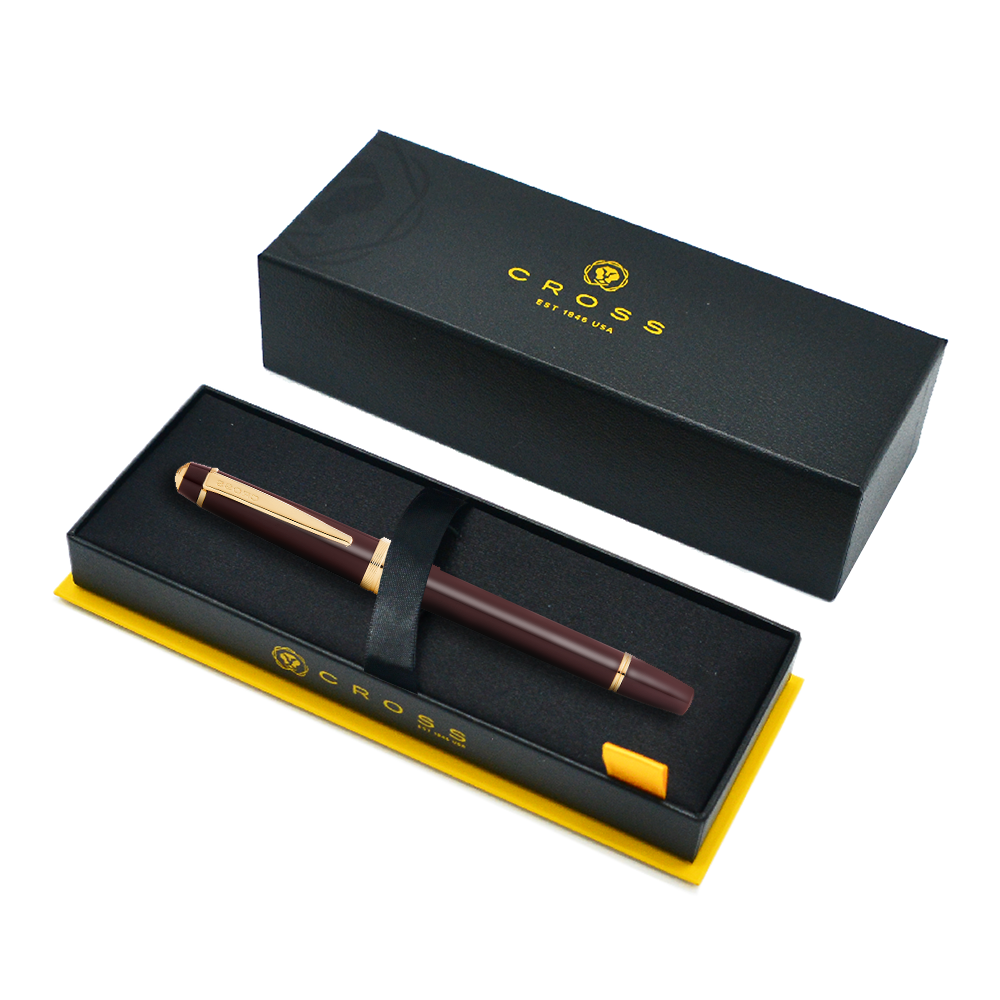 Cross Bailey Light Gold Tone Fountain Pen Gift Box Bag