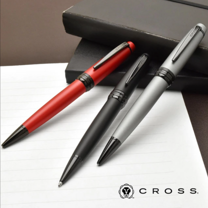Cross Bailey PVD Matte Red Ballpoint Pen Luxury Writing Gift Free Engraving