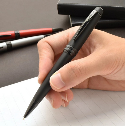 Cross Bailey PVD Matte Black Ballpoint Pen Luxury Writing Gift Free Engraving