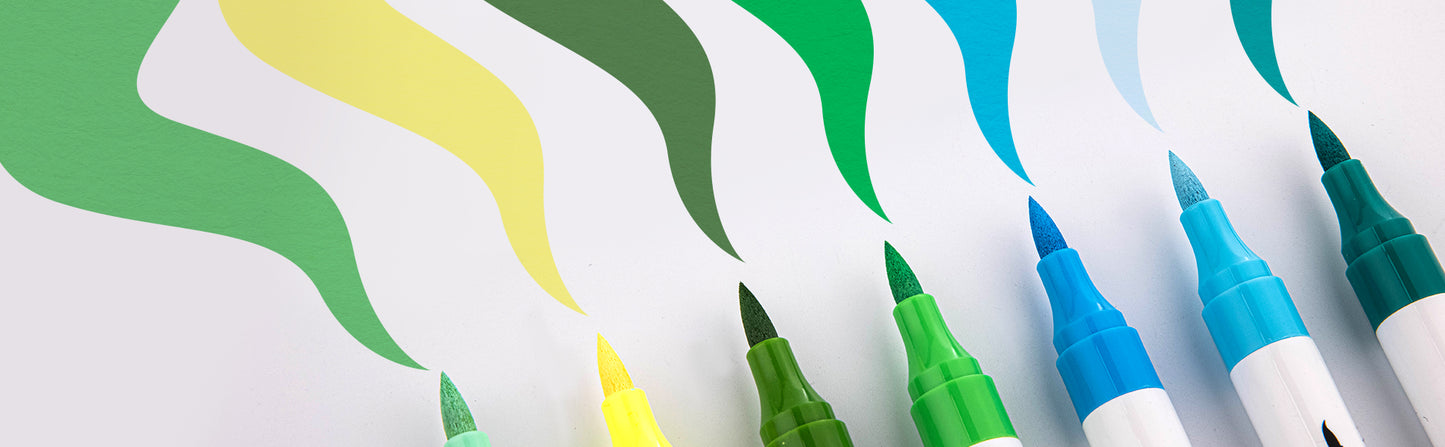 36x Acrylic Paint Drawing Pens Brush & Fine Tip DIY Tool