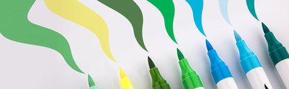 36x Acrylic Paint Drawing Pens Brush & Fine Tip DIY Tool