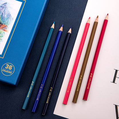Coloured Pencils Oil Base Professional Grade Vibrant Colour Pre-Sharpened (36)