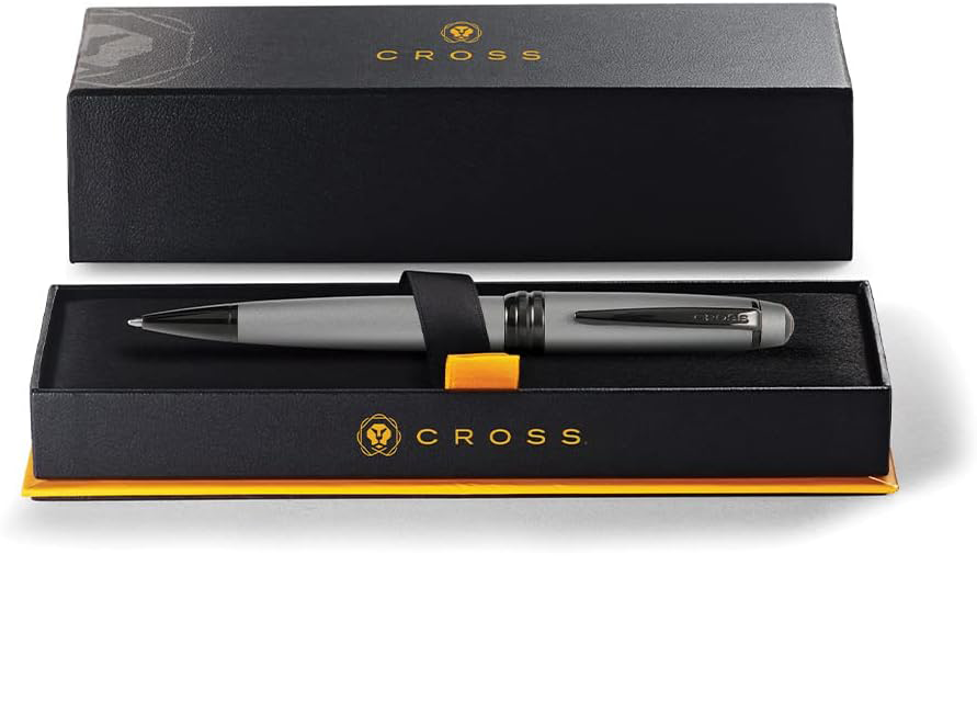 Cross Bailey PVD Matte Gunmetal Ballpoint Pen Luxury Writing Gift Free Engraving
