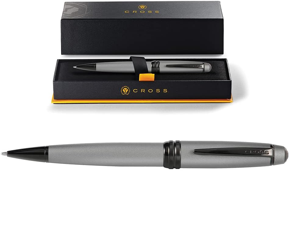 Cross Bailey PVD Matte Gunmetal Ballpoint Pen Luxury Writing Gift Free Engraving