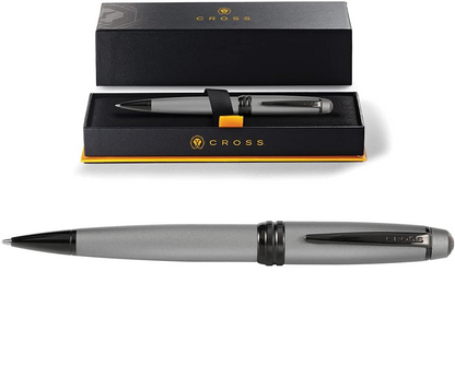 Cross Bailey PVD Matte Gunmetal Ballpoint Pen Luxury Writing Gift Free Engraving