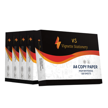 A4 Print Copy Paper 80g Ultra White Carton (5 reams 2500 sheets)