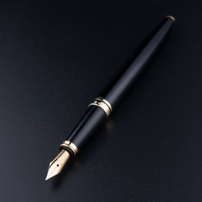 【Free Engraved】Cross Coventry Fountain Pen Black Stainless Steel Fine Nib