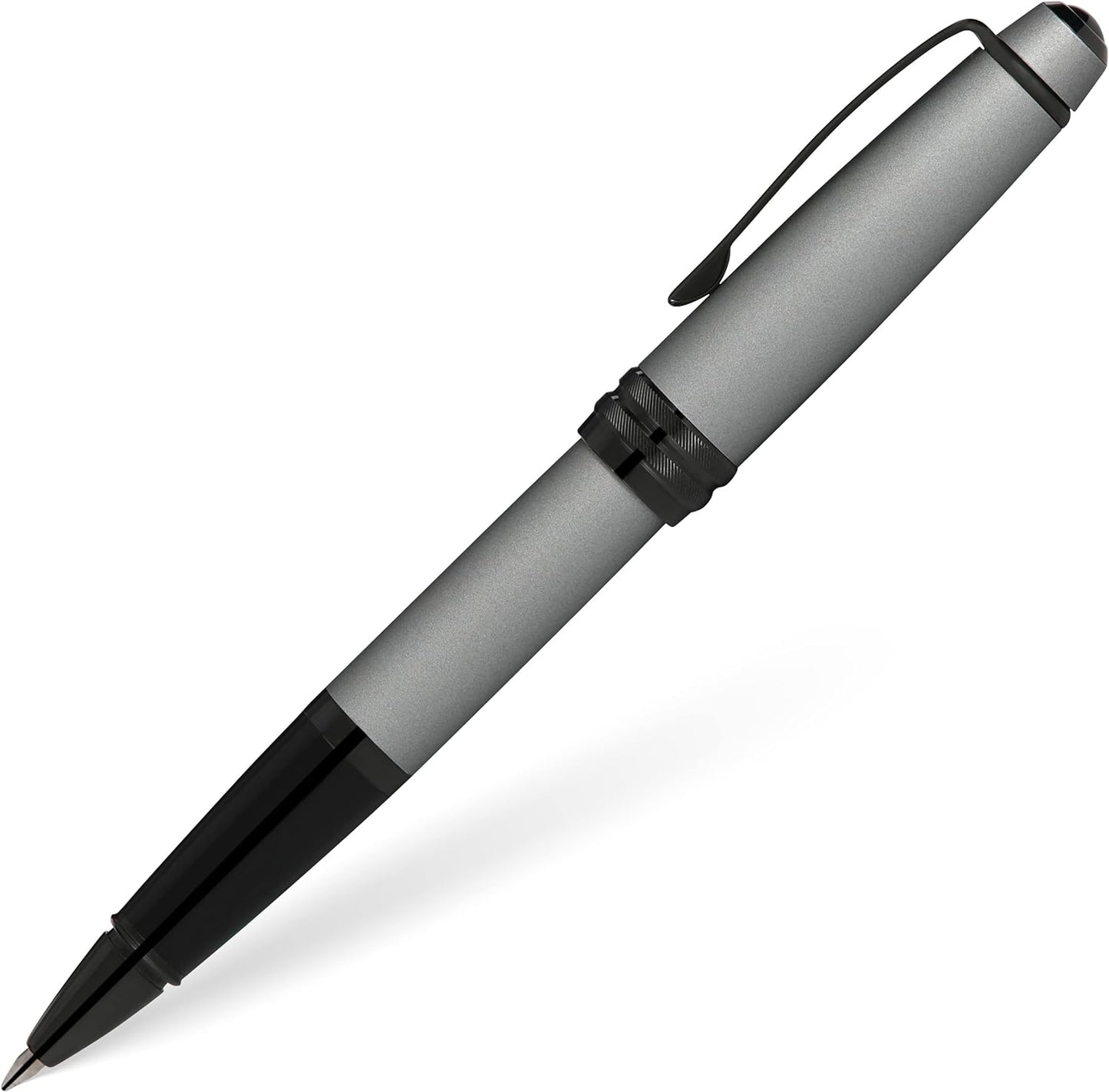 Free Engraving Cross Bailey Matte Grey Rolling Ball Pen Luxury Writing Gift Box