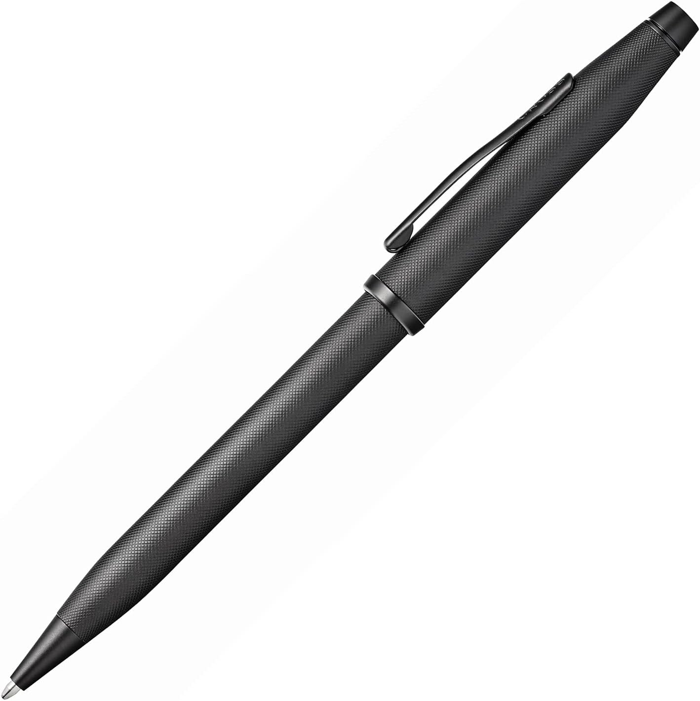 Cross Century II Luxury Ballpoint Pen Black Micro-knurl Free Laser Engraving