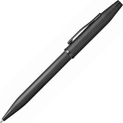 Cross Century II Luxury Ballpoint Pen Black Micro-knurl Free Laser Engraving