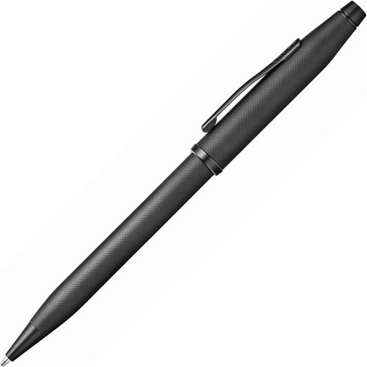 Cross Century II Luxury Ballpoint Pen Black Micro-knurl Free Laser Engraving