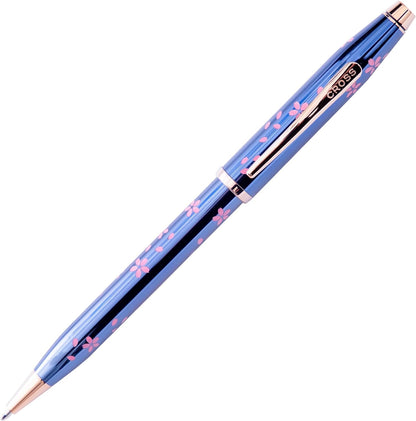 CROSS Century II Ballpoint Pen Cherry Blossom Blue Rose Gold Special Edition