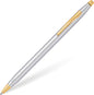 Cross 23KT Gold Plated Ballpoint Pen Classic Century Medalist Chrome Luxury Gift