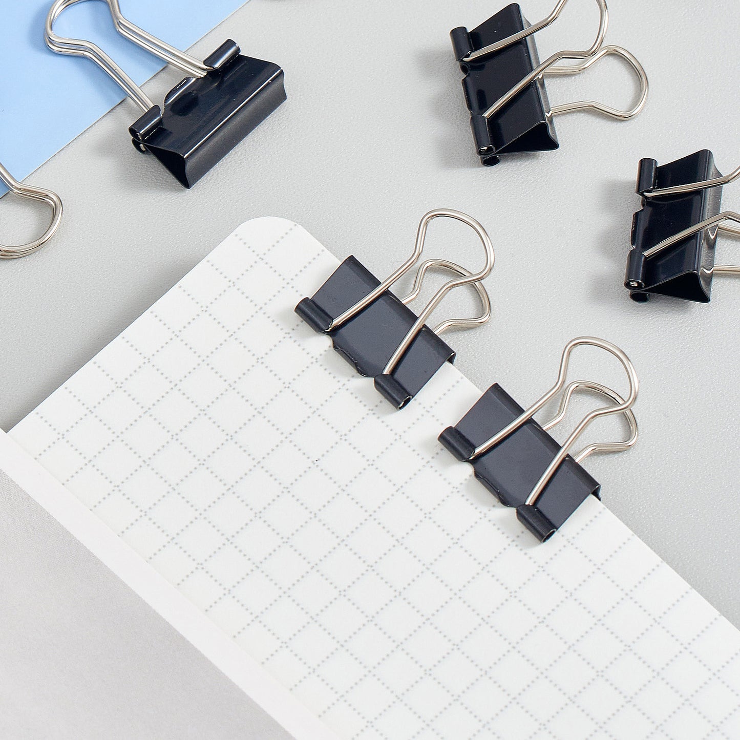 Vignette Stationery 25mm Black Foldback Clips 48 Pack