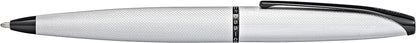 Cross ATX Brushed Chorme Ballpoint Pen Personalised Gift Free Engraving Box&Bag