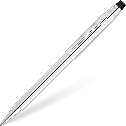 Cross Century II Luxury Ballpoint Pen Pure Lustrous Chrome Free Laser Engraving