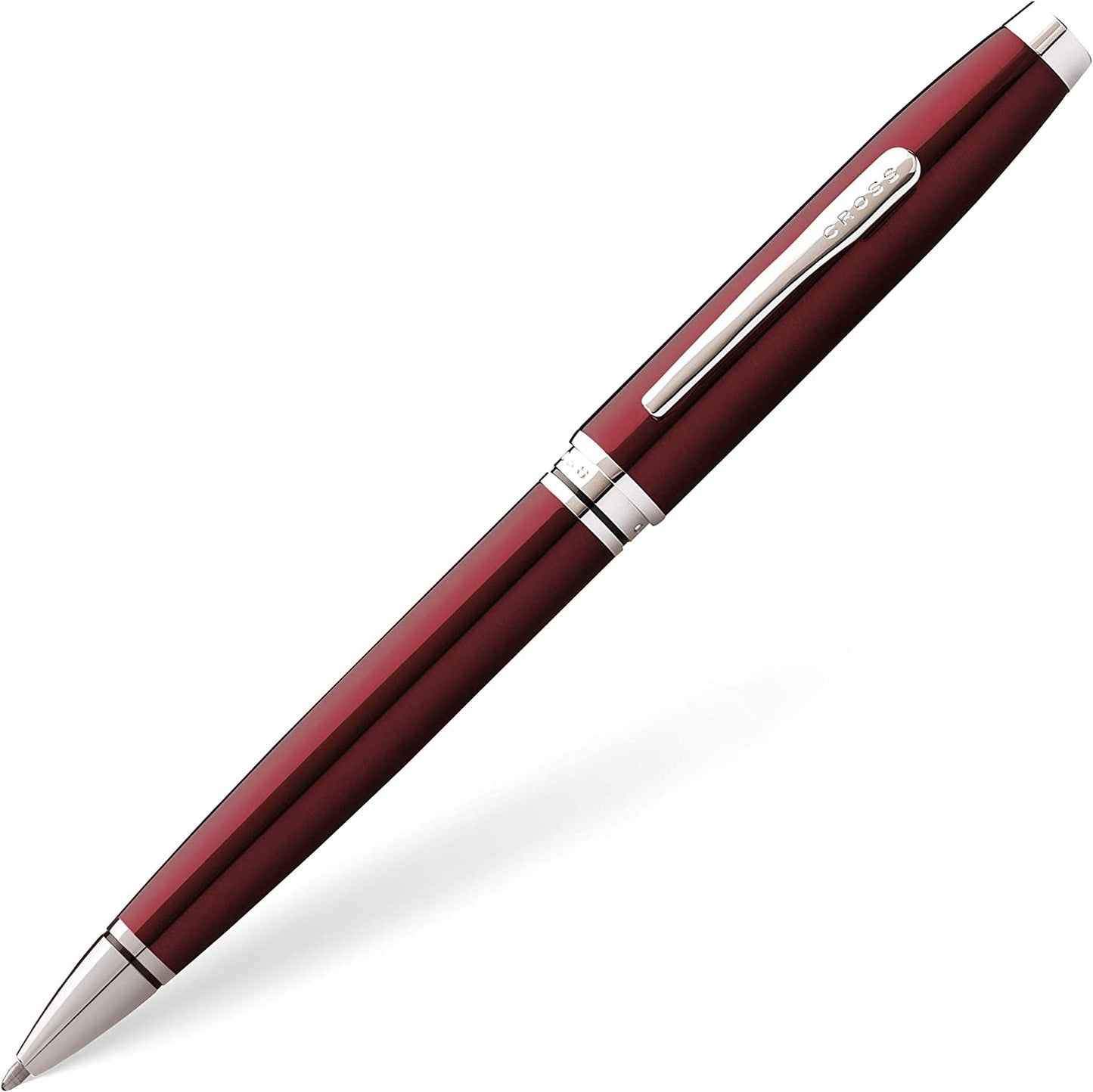 【Free Engraving】CROSS Coventry Ballpoint Pen with Cross Gift Box & Gift Bag Red/Chrome