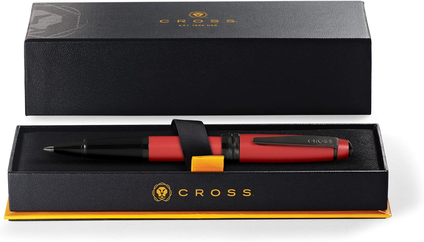 Free Engraving Cross Bailey Matte Red Rolling Ball Pen Luxury Writing Gift Box