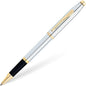 Cross Century II Luxury Medalist Rollerball Pen Chrome 23KT Gold Plated Trim